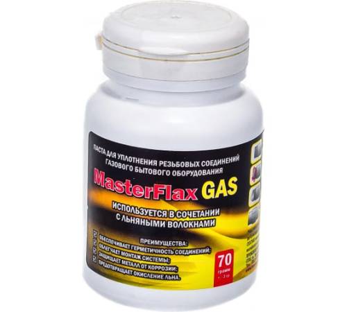 Паста уплотн. MasterFlax газ, 70 г Паста уплотн. MasterFlax газ, 70 г
