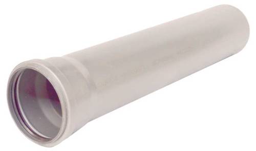 ТРУБА    110* 2.2 - 1.0 м, ПВХ Комфорт Плюс СИНИКОН (белая)