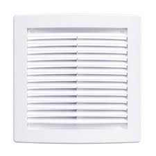Решетка вентиляционная для вытяжки, 203 х 203, прямая, выпуклая, с сеткой