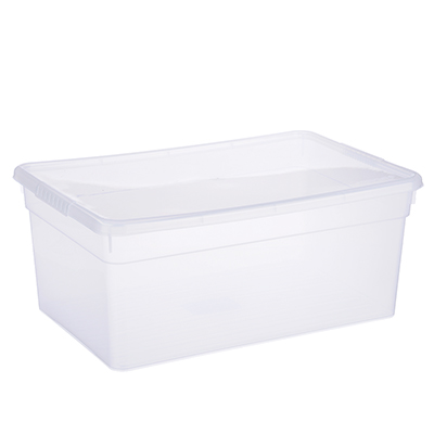 Ящик с крышкой 10л BASIC, полипропилен, 36,9х24,7х15,4см, (арт.FB1051)
