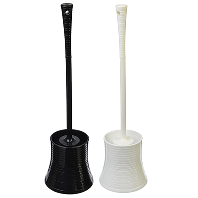 Ершик для унитаза с подставкой рефленый, пластик, 41,5х11,5см, 2 цвета VETTA 