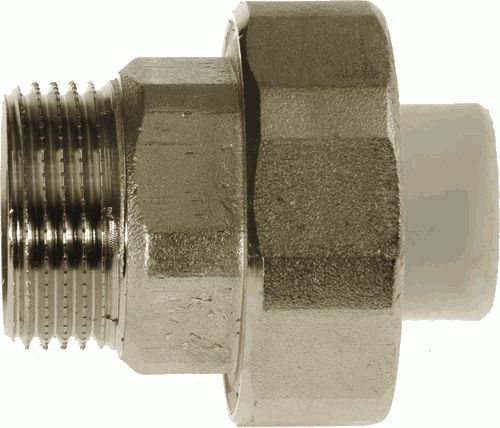 "Американка" Муфта НАРУЖ. резьба 50 ПП *1 1/2", под ключ, КРОСС 