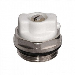 Кран Маевского 1/2", ник., лат., белый (33925), 173913010