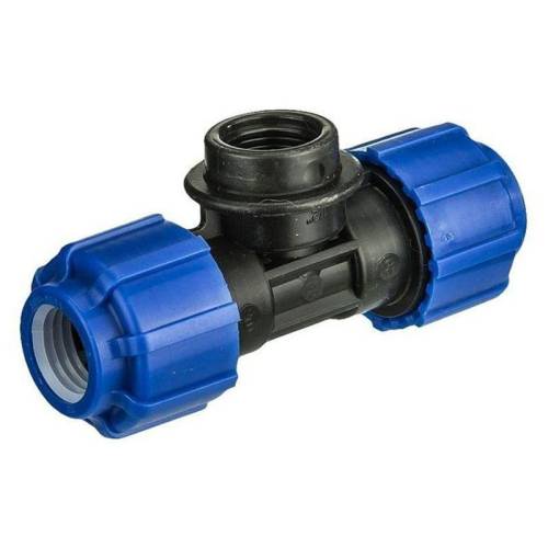 Тройник компресс.PN16 д/ПЭ-ВР   40-1 1/4" ПНД