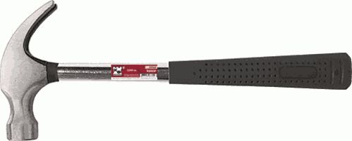 Молоток-гвоздодер с металлической обрезининой ручкой 450гр. (44613) Молоток-гвоздодер с металлической обрезининой ручкой 450гр. (44613)