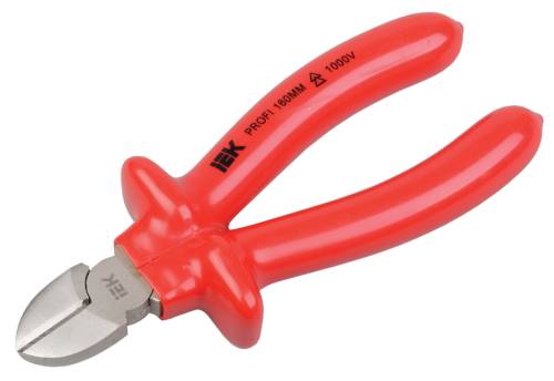 Кусачки боковые Profi 160мм 1000В IEK TCP-3-160  Кусачки боковые Profi 160мм 1000В IEK TCP-3-160