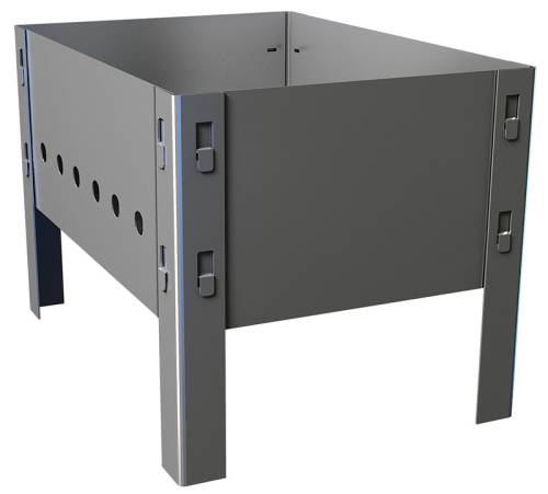 Мангал сборный 350х240мм упаковка термоусадка СевЗапУголь 110704