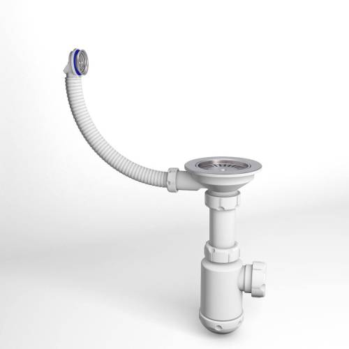 Сифон  GRAND 3 1/2 ЭКОНОМ 370-11-24  с кругл. переливом и винтом