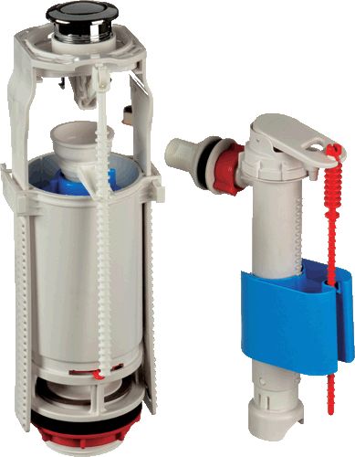 Арматура для унитаза, 1/2, бок. подв., кн. бел.WC8010