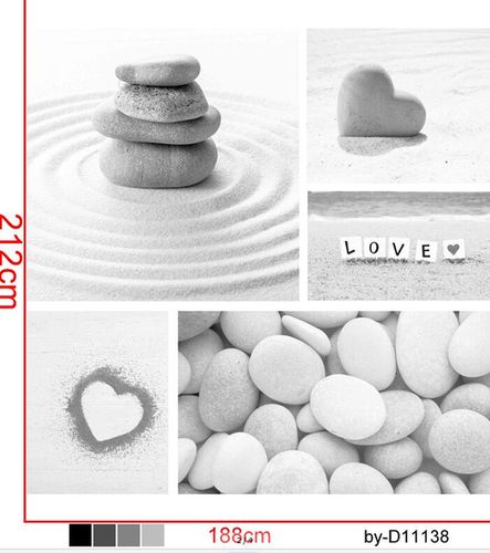 Шторка д/в тканевая MZ-77 "Любовь" 180х200см