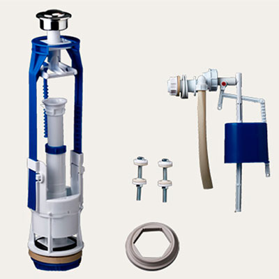 Арматура д/унит., РБМ АС-16.2М эконом, бок.подводк. кнопка хром