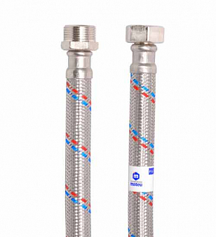Подводка воды, ГИГАНТ, 1/2", 1,5 м, г - ш,"MATEU"