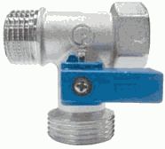Бытовой кран шар. 1/2"x3/4"х1/2", г-ш-ш, трехпроходной, матов. лат., FORNARA 128D-E-RTBO (ЖЦ Бытовой кран шар. 1/2"x3/4"х1/2", г-ш-ш, трехпроходной, матов. лат., FORNARA 128D-E-RTBO (ЖЦ