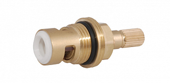 Кран-букса 3/8" керамика, 7.6 х 20 шлиц., 90° под крест, правая, "FLÜHS" Кран-букса 3/8" керамика, 7.6 х 20 шлиц., 90° под крест, правая, "FLÜHS"