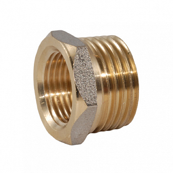 Футорка 1/2" х 1", латунь. Футорка 1/2" х 1", латунь.