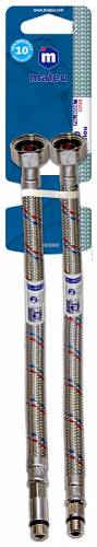 Подводка для смесителя "MATEU" FIL- NOX, 1/2 x М10*1 х 18(35), 1.0 м, (пара)  Подводка для смесителя "MATEU" FIL- NOX, 1/2 x М10*1 х 18(35), 1.0 м, (пара)