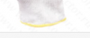 Перчатки нейлоновые, белые, размер М (С) желт. оконтовка
