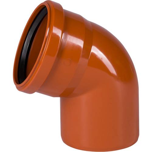ОТВОД  наружный  110 мм , 67 град., ПВХ