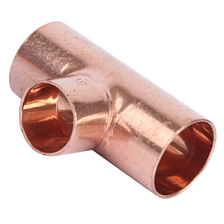 Медь. Тройник - пайка 18 х 15 х 18 мм Hailiang 