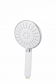 Лейка душевая COLOR white, 5-ти позиц., пластик, хром, подвес Лейка душевая COLOR white, 5-ти позиц., пластик, хром, подвес