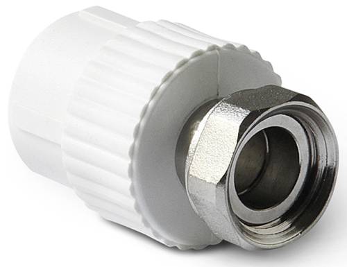 Муфта комб.  с накидной гайкой  25*3/4", ПП КРОСС