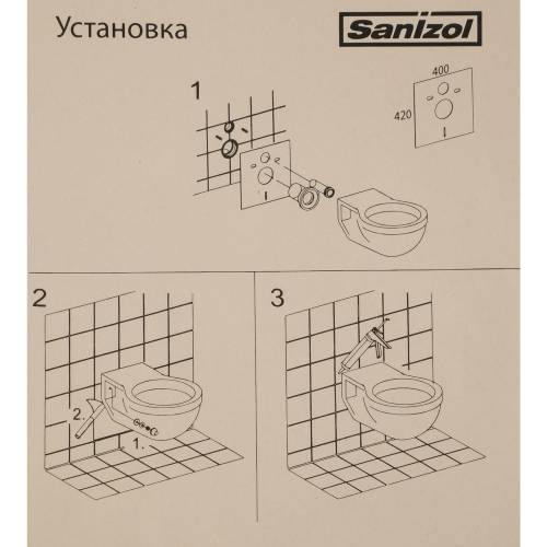 Прокладка для подвесного унитаза 40х42 см универсальная, полистирол цвет белый Прокладка для подвесного унитаза 40х42 см универсальная, полистирол цвет белый