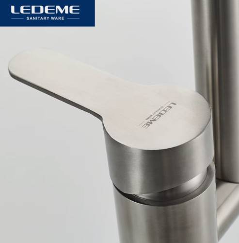 Ручка для смесителя Ledeme d40, нержавеющая сталь/сатин Ручка для смесителя Ledeme d40, нержавеющая сталь/сатин