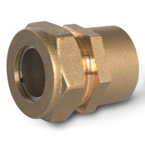 Муфта обжимная для стальной гофрированной трубы Stahlmann 20x3/4 вн