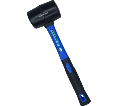 Киянка резиновая 225г. чёрная резина, фиберглассовая рукоятка VERTEXTOOLS Киянка резиновая 225г. чёрная резина, фиберглассовая рукоятка VERTEXTOOLS