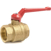 Кран шар. DN32 PN16 г-г  рычаг, латунь  Бологое