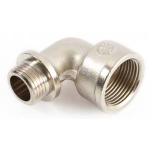 Уголок  1/2" ш х 3/4" г, ник., лат., с огран., GF Уголок  1/2" ш х 3/4" г, ник., лат., с огран., GF