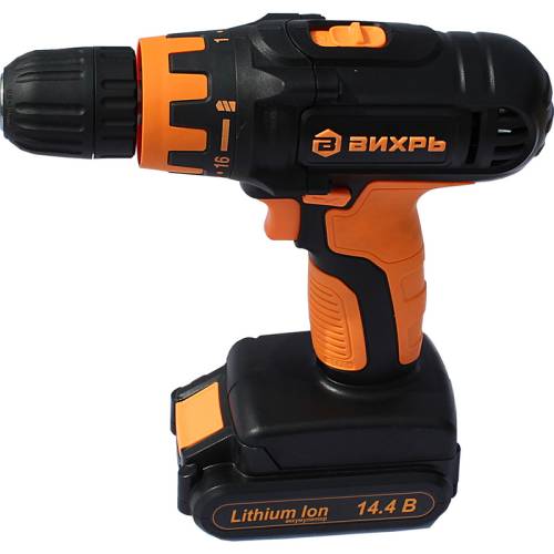 Дрель-шуруповерт аккумуляторная ДА-14,4Л-2К Вихрь (ЖЦ) Дрель-шуруповерт аккумуляторная ДА-14,4Л-2К Вихрь (ЖЦ)