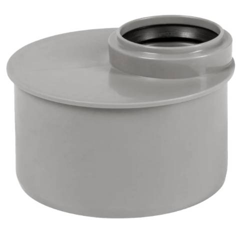 ПЕРЕХОД (Редукция) 110 - 50 мм эксцентрик короткая ПВХ VALFEX