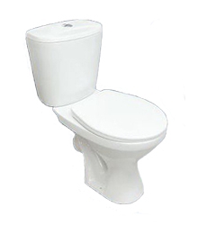 Унитаз-компакт ОПТИМА ЭКОНОМ, белый, косой выпуск, бок. подв., сиденье, арматура Лобня (ЖЦ)