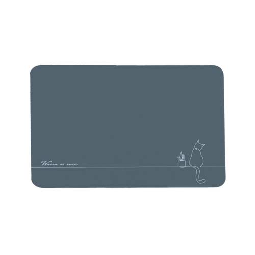 Коврик MELODIA QUADRO диатомитовый 50х80 серый MK207 Коврик MELODIA QUADRO диатомитовый 50х80 серый MK207