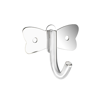 Крючок одинарный "Бабочка", SonWelle металл