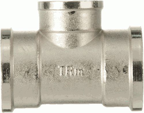 Тройник  1"х 3/4"х 1" г-г-г ник. лат. TRm 06124 Тройник  1"х 3/4"х 1" г-г-г ник. лат. TRm 06124