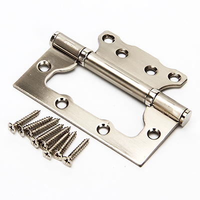 LARS Петля накладная (БЕЗ ВРЕЗКИ) 4x3x2,5 ss матовый хром (100x75x2,5)