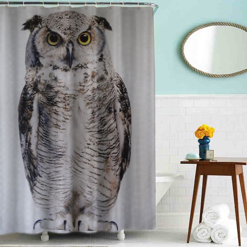 шторка д/в тканевая MZ-50 "Сова" 180х180см