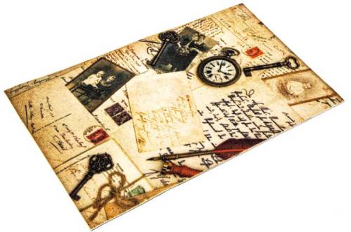 Коврик придверный велюр 45 х75 см "Винтаж" (Velour doormat )