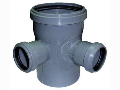 Крестовина, 110 - 50 - 50 мм - 87 град., 2-х плоск. ПВХ