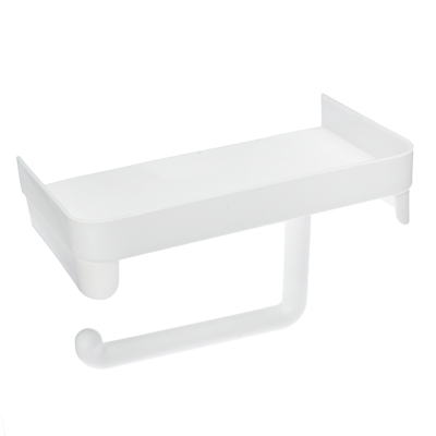Держатель туалетной бумаги с полочкой,18,5х11х14 см, полипроп. М2224