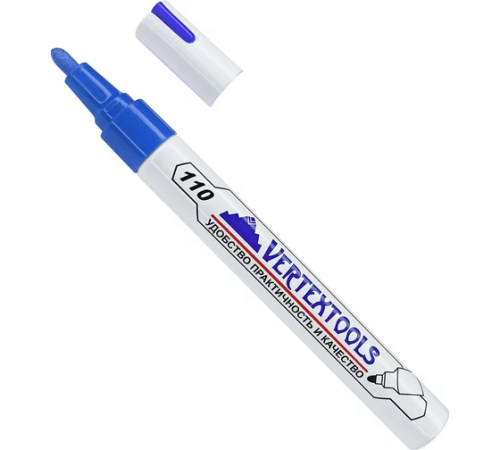 Строительный маркер-краска vertextools синий 0020-03-03 Строительный маркер-краска vertextools синий 0020-03-03