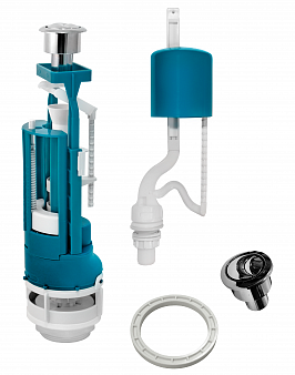 ИНКОЭР (АК-26х Ф!!!) Арматура - комплект, 1/2" нижняя подводка, двойная кнопка