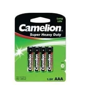 Элемент питания солевой AAA R03P- BP4G (уп.4шт) Camelion 1668 