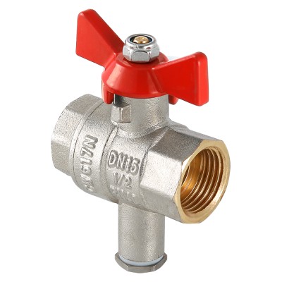 Кран шаровой VALTEC, для подключения датчика температуры, 3/4" Кран шаровой VALTEC, для подключения датчика температуры, 3/4"