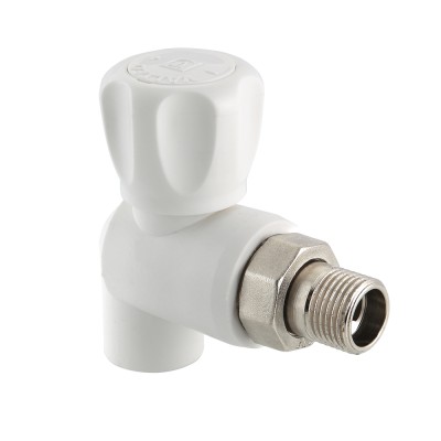 Кран шар. радиат. угловой ПП 25х3/4" нар. лат.полусгон VALTEC