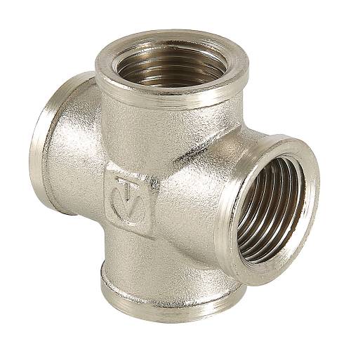 Крестовина 1/2",  ник.,  лат., Valtec (ЖЦ) Крестовина 1/2",  ник.,  лат., Valtec (ЖЦ)