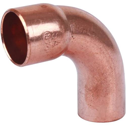 Медь.  Угол пайка. 15 мм однораст. Viega, Sanha