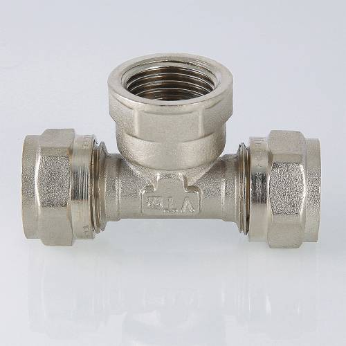 Тройник цанговый 32 x 1 x 32 вн, МП